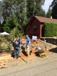 Craig Johnson Plumbing Crew hard at work on a Backflow Prevention Device install - Grass Valley, Ca.